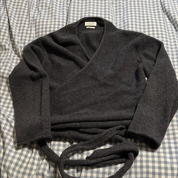 Toast Wool Wrap Sweater - Picture 3 of 5